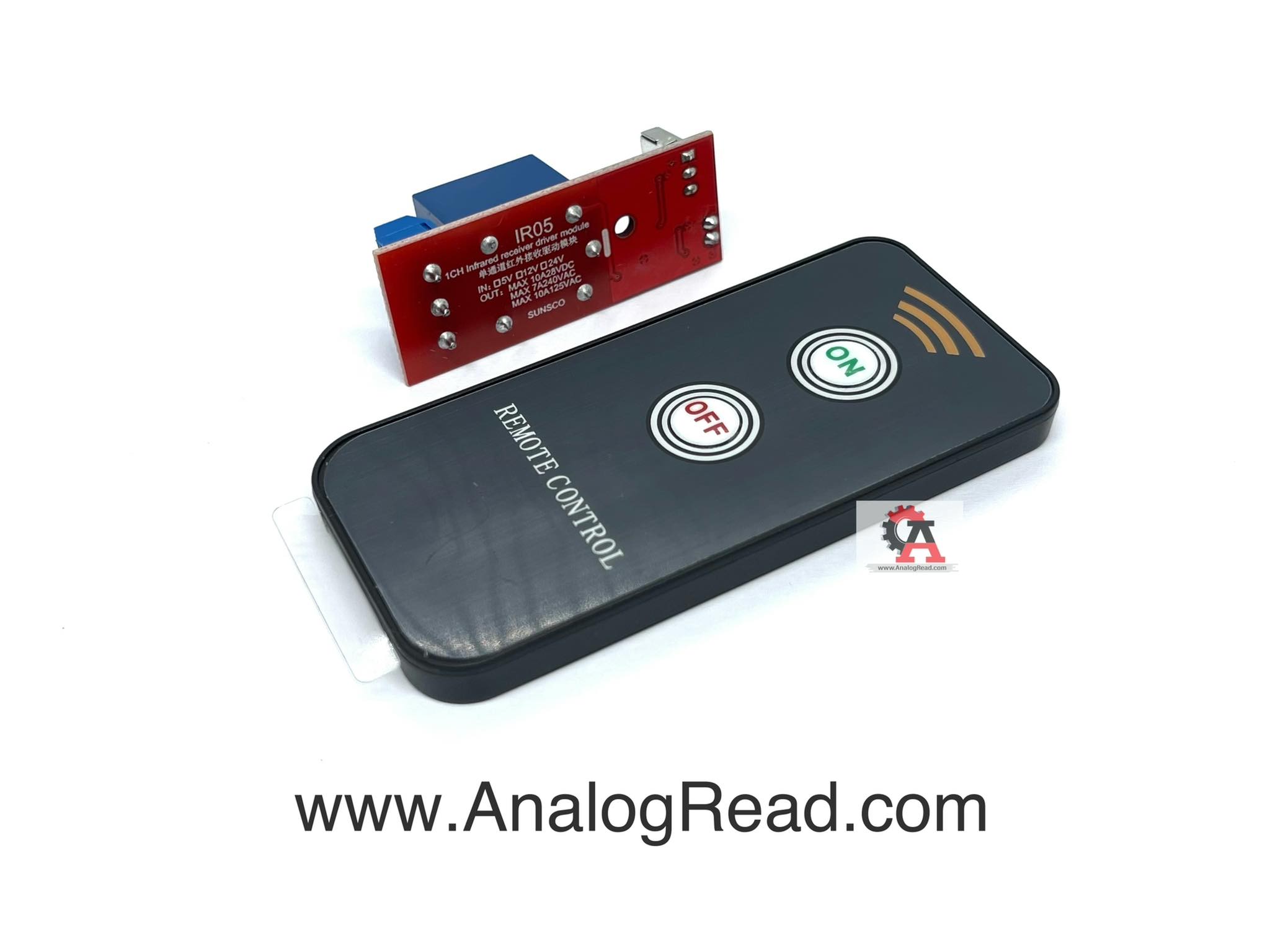 Infrared remote control with 1channel relay module 5V