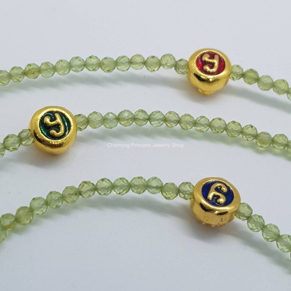 สายคล้องแมส สายคล้องแว่นตา หินนำโชค Peridot เพอริดอต พลอยประจำเดือนเกิดสิงหาคม เป็นสัญลักษณ์ของความสำเร็จ ความสงบ ความมีโชค และ ชุดหัวนะโมเสาร์ห้า รุ่นรวยแล้วรวยอีก