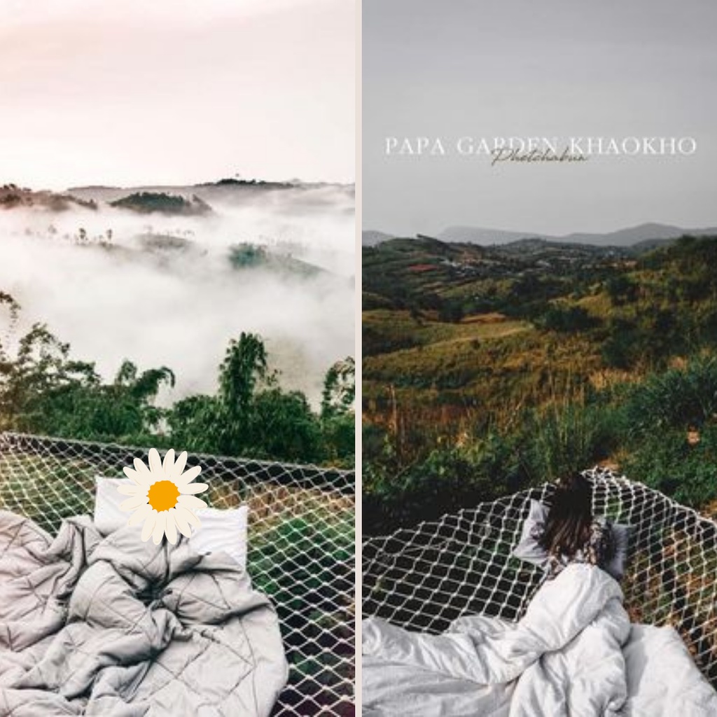 รุ่นบาหลี เปลตาข่ายคาเฟ่ เปลตาข่ายรีสอร์ท แข็งแรง ทนทาน รับรับน้ำหนักได้มาก ใช้งานกลางแจ้งได้ยาวนาน