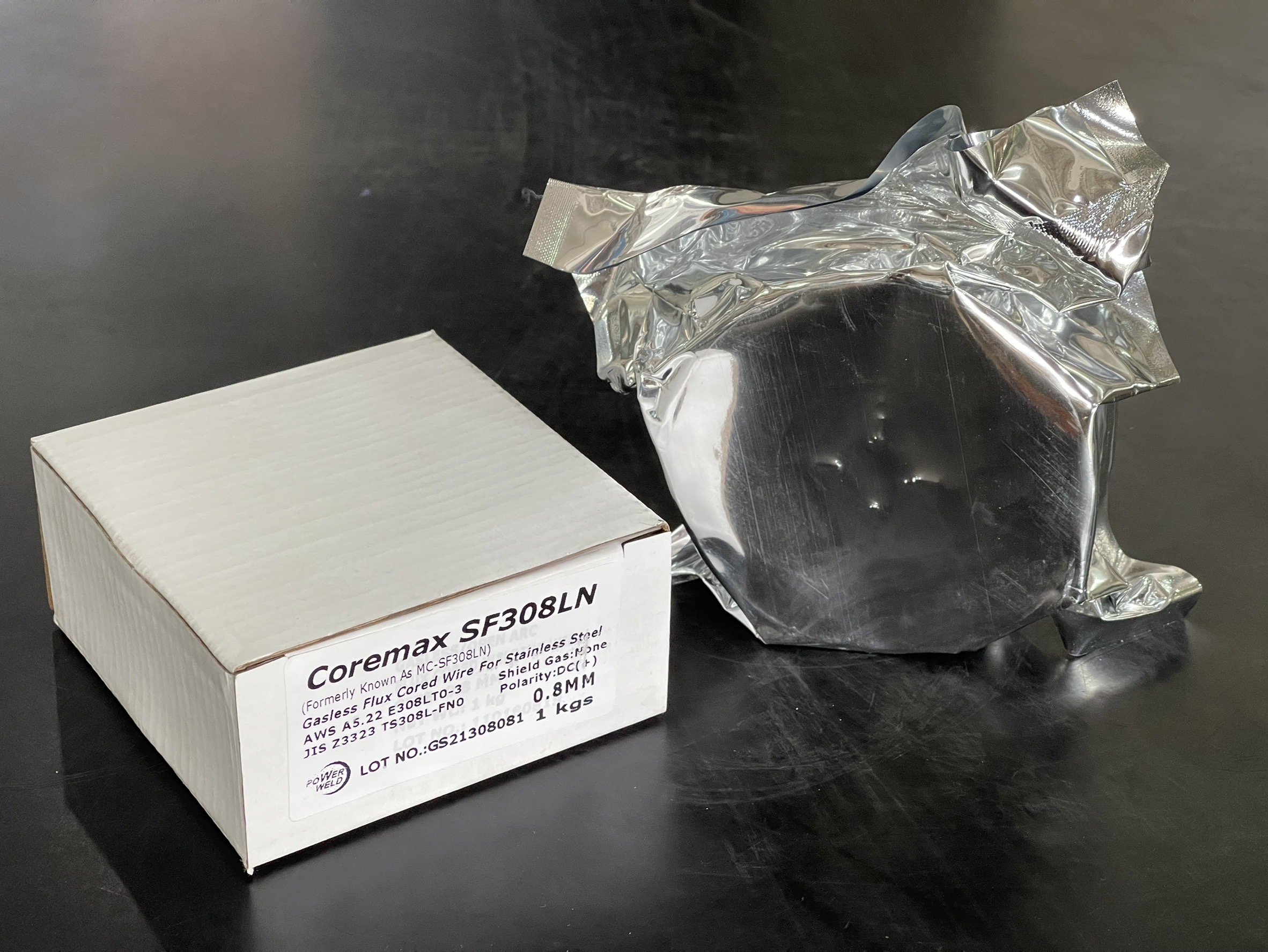 ลวดเชื่อมฟลักคอร์ สเตนเลส SF308LN 0.8MM ไม่ใช้แก๊ส POWERWELD