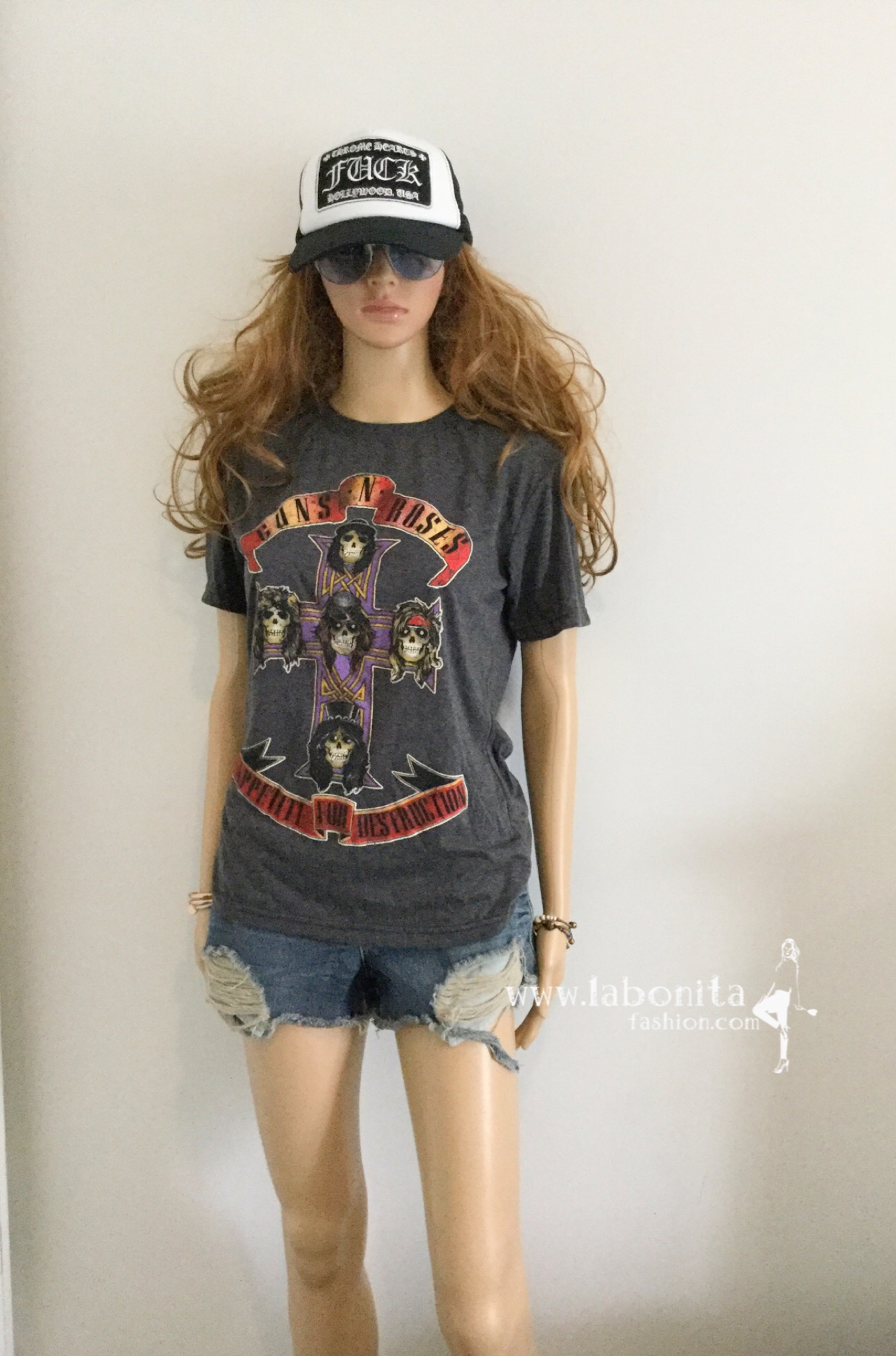 เสื้อยืด เสื้อยืดวินเทจ เสื้อวงGuns'n rose 🥀☠️☠️☠️