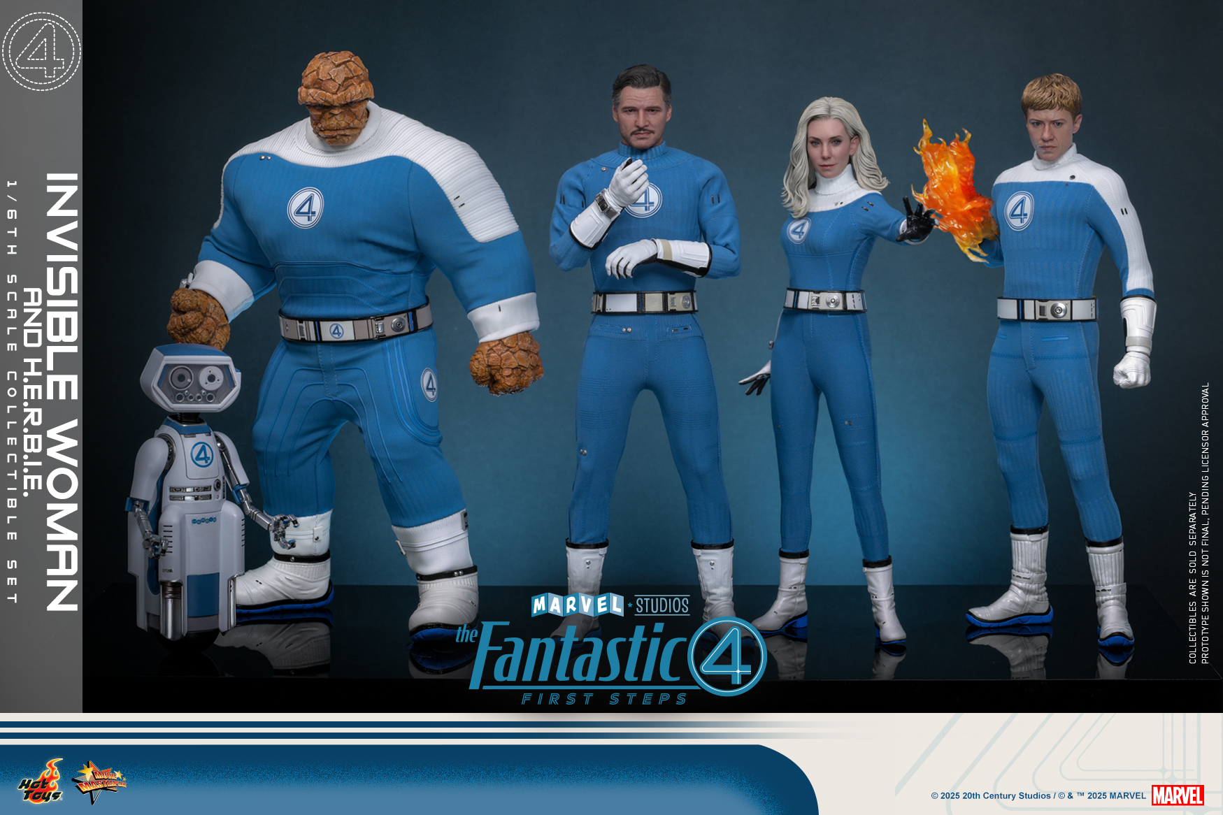 Hot Toys MMS824 The Fantastic Four: First Steps - Invisible Woman and H.E.R.B.I.E.