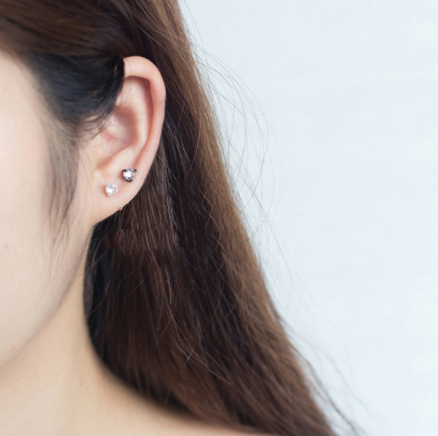 ต่างหูสำหรับผิวแพ้ง่าย เงินแท้ 92.5% U mini Clip