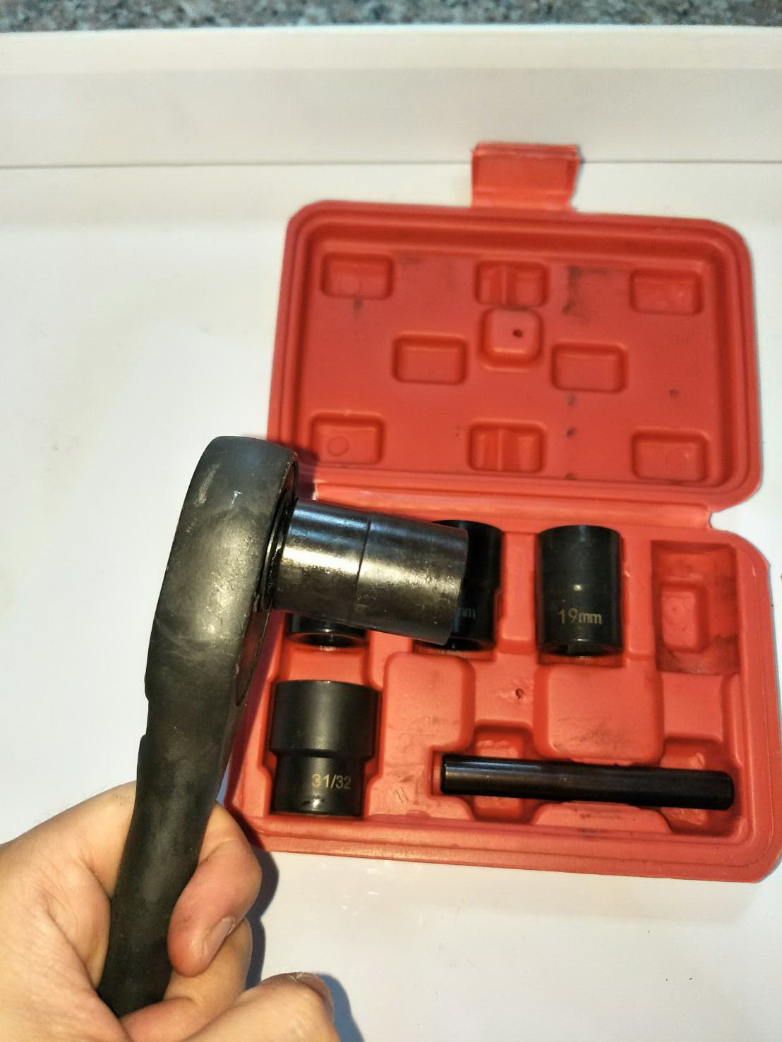 SX12 ชุดบล็อก 1/2 ถอดน้อตหัวเสีย หัวรุด น็อตล้อเสีย เบอร์ 17-32 ชุด 6 ชิ้น คุณภาพสูง