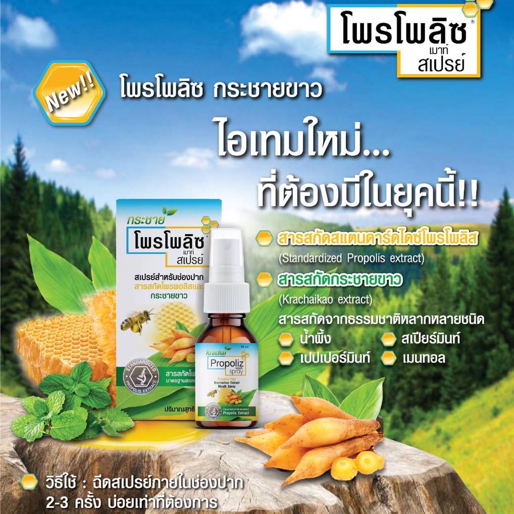 โพลโพลิซเมาท์สเปรย์ Propoliz mouth spray