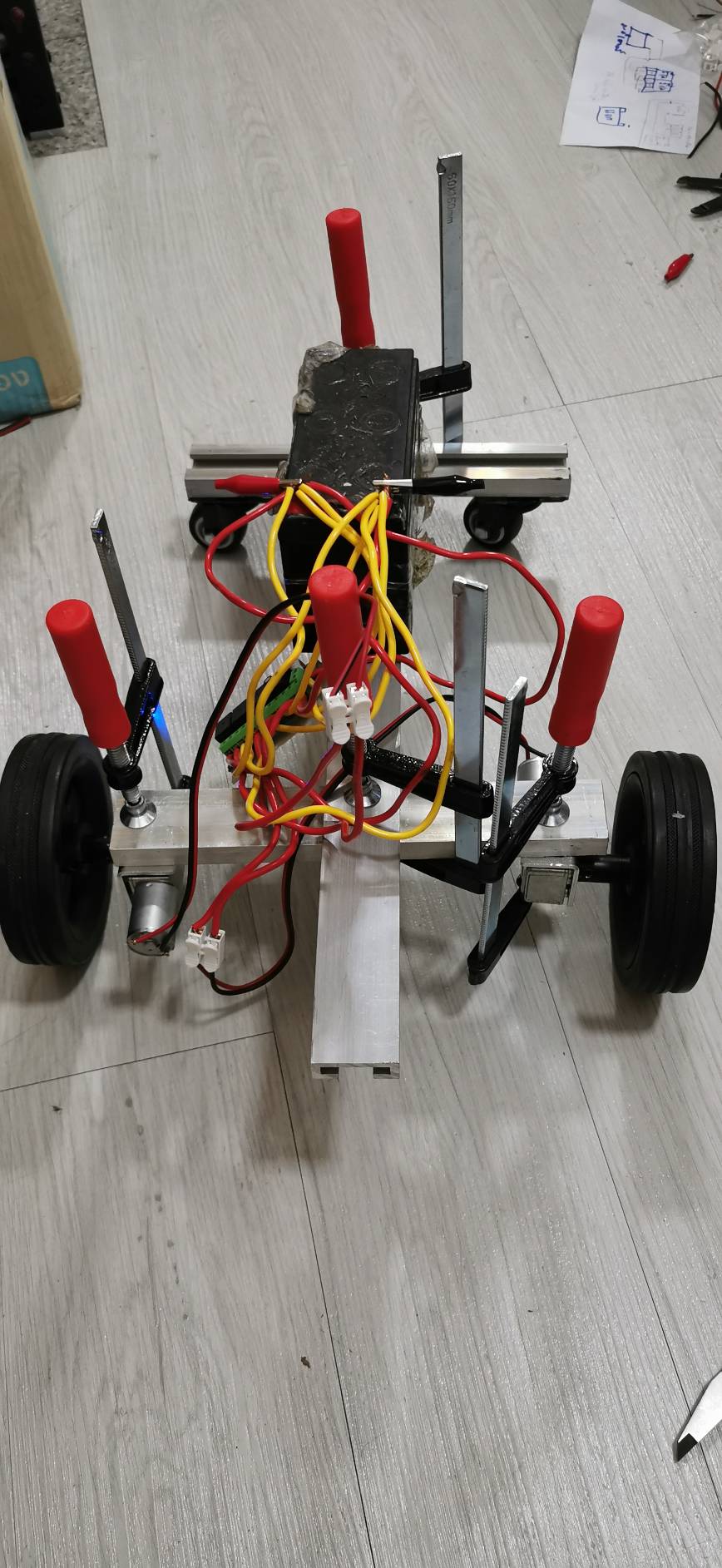 MO31 ชุดล้อ 5 นิ้ว ติดมอเตอร์ 12V แรงบิดสูง 40 รอบ/นาที สำหรับ DIY