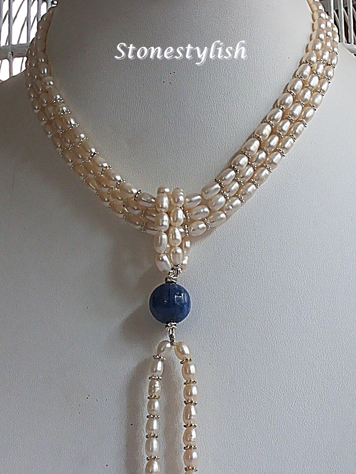 สร้อยคอมุกน้ำจืด Fresh Water Pearl, Vintage design # ลด 50% #