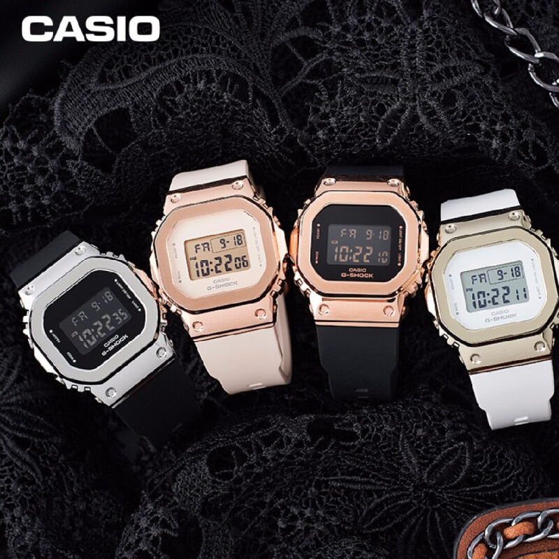 นาฬิกาข้อมือ Casio G-shock Mini สำหรับผู้หญิง GM-S5600 Series รุ่น GM-S5600-1 | GM-S5600G-7 | GM-S5600PG-1 | GM-S5600PG-4