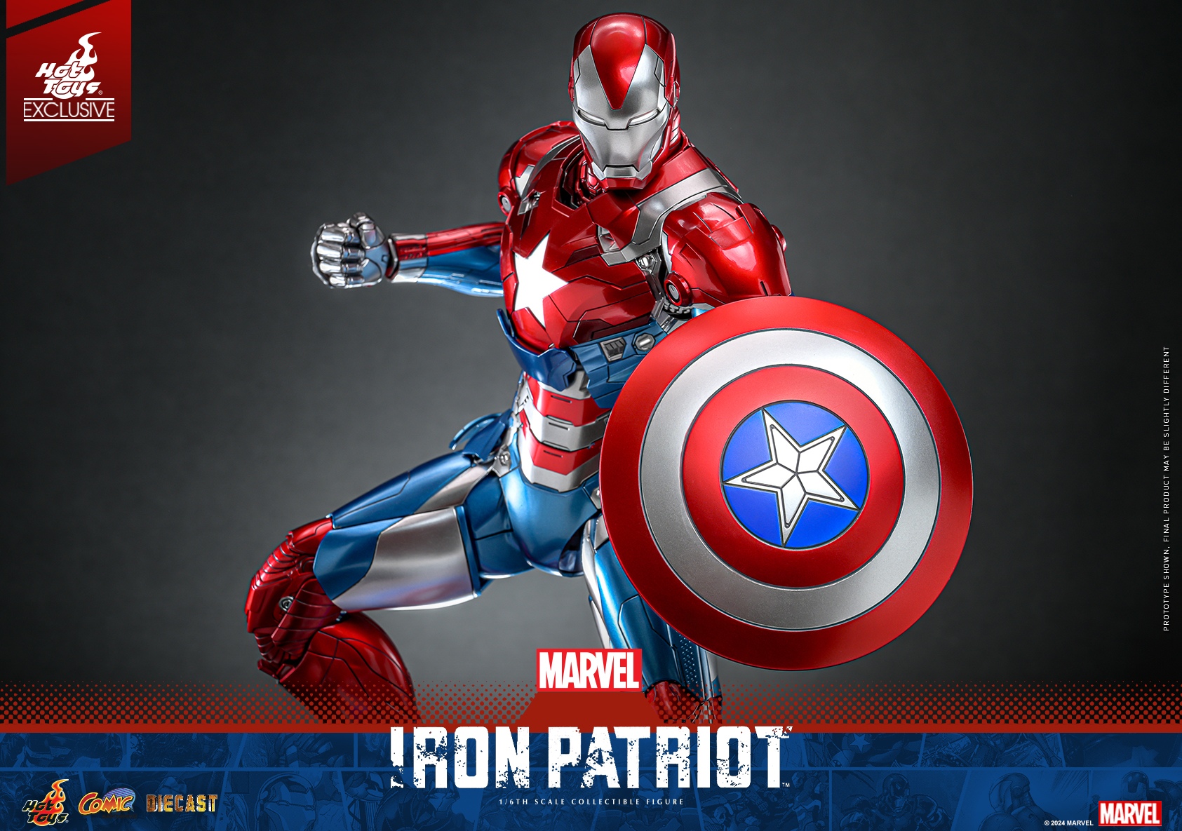 Hot Toys CMS021D68 Marvel Comics - Iron Patriot [Hot Toys Exclusive]
