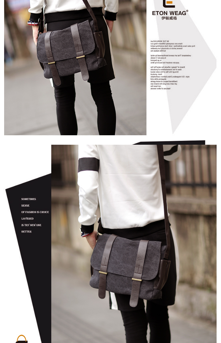 พร้อมส่งกระเป๋าผู้ชายแฟขั่นเกาหลี ใส่คอมพิวเตอร์14นิ้ว