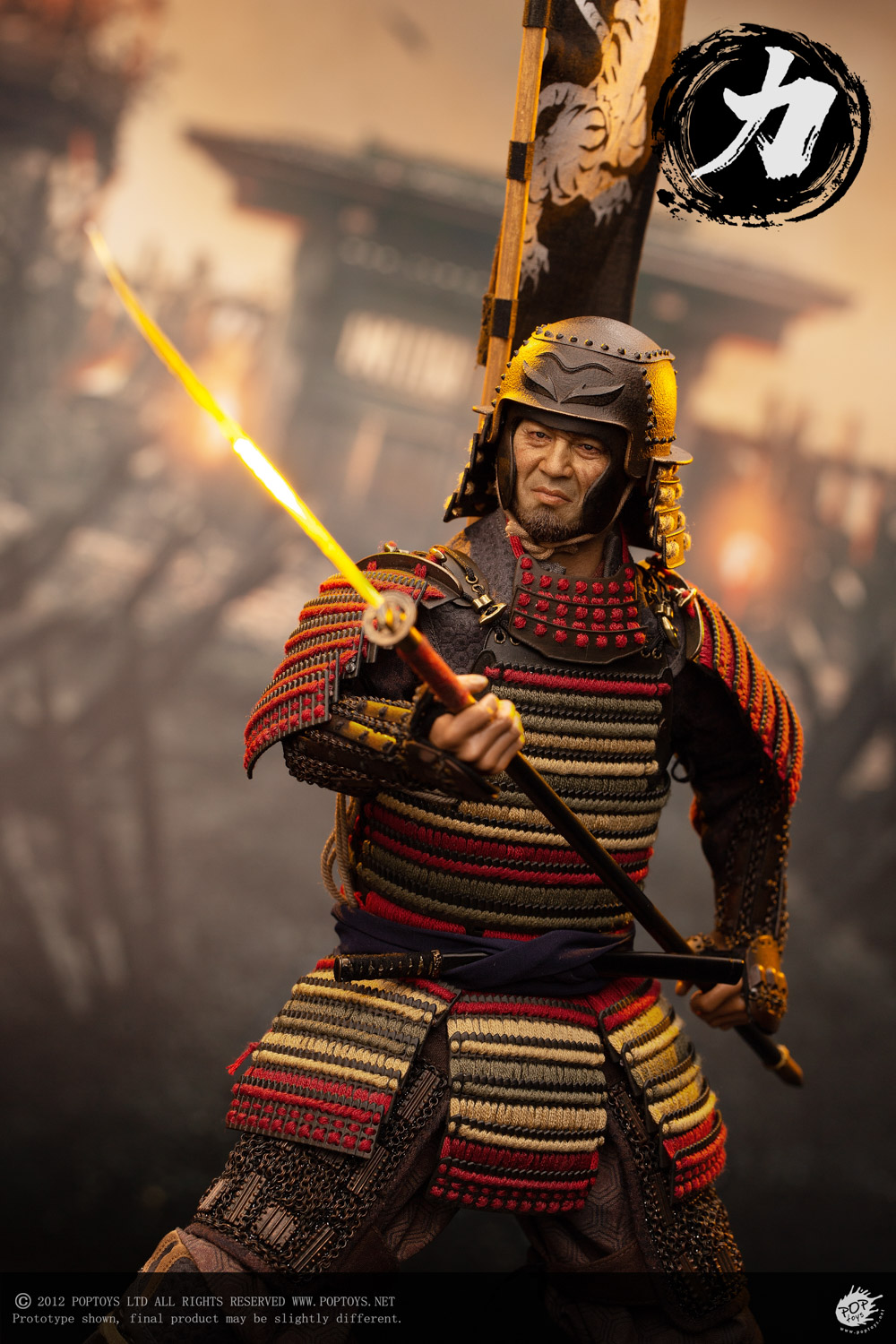 POPTOYS EX044 1/6 Ashigaru Trio First Bomb Li Ashigaru Saiga Helmet