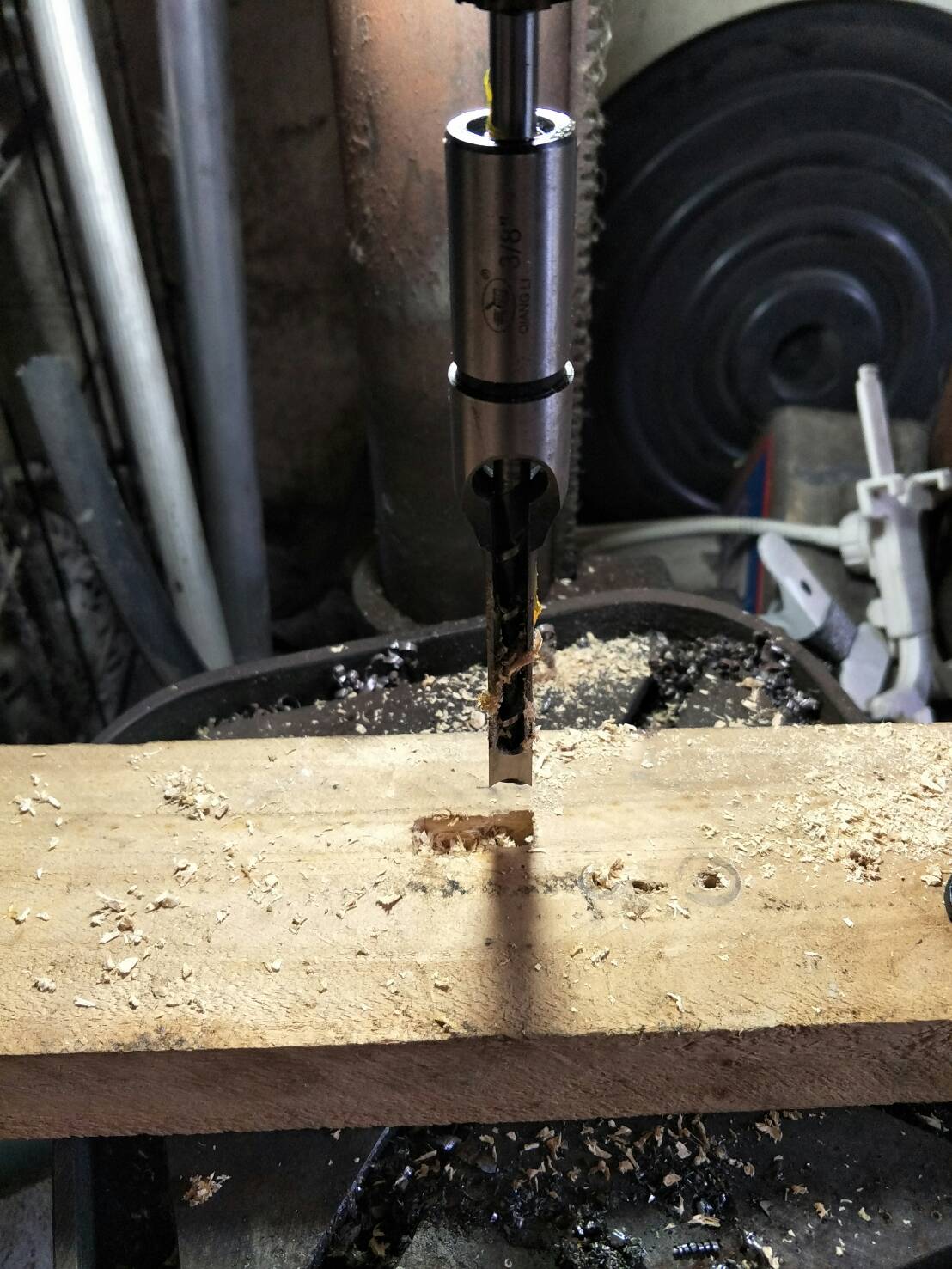 DS04 ชุดดอกเจาะรูไม้สี่เหลี่ยม 1/4 -1/2 สำหรับเจาะรูต่อโต๊ะ เก้าอี้ DIY