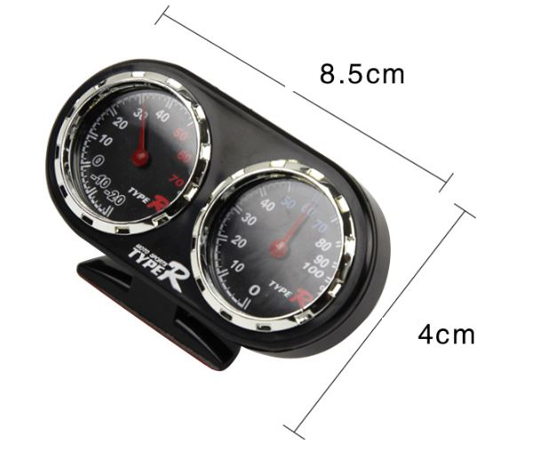 CARE05 เกจวัดอุณหภูมิ+ความชื้น สำหรับติดรถยนต์