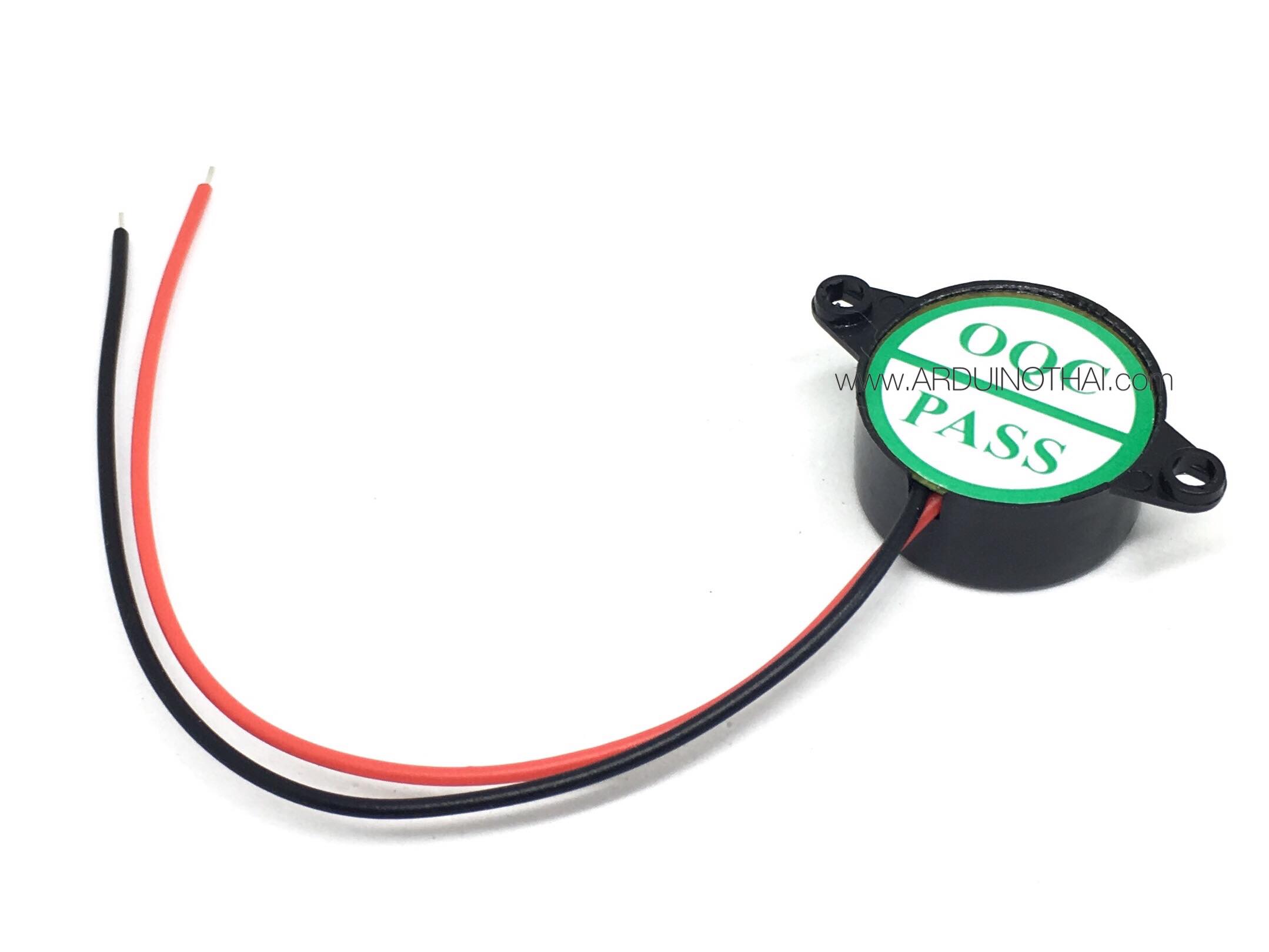 Active Buzzer 3-24V เสียงดัง ปี๊ป ยาวต่อเนื่อง (สีดำ) สต็อกไทยส่งไว