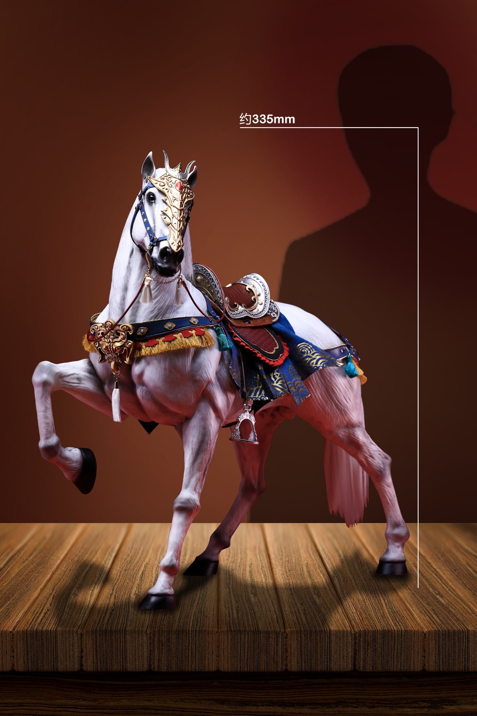 303TOYS MP037 + MP038 THREE KINGDOMS SERIES - ZHOU YU GONGJIN (EXCLUSIVE EDITION) + WHITE TIGER, THE STEED OF ZHOU YU
