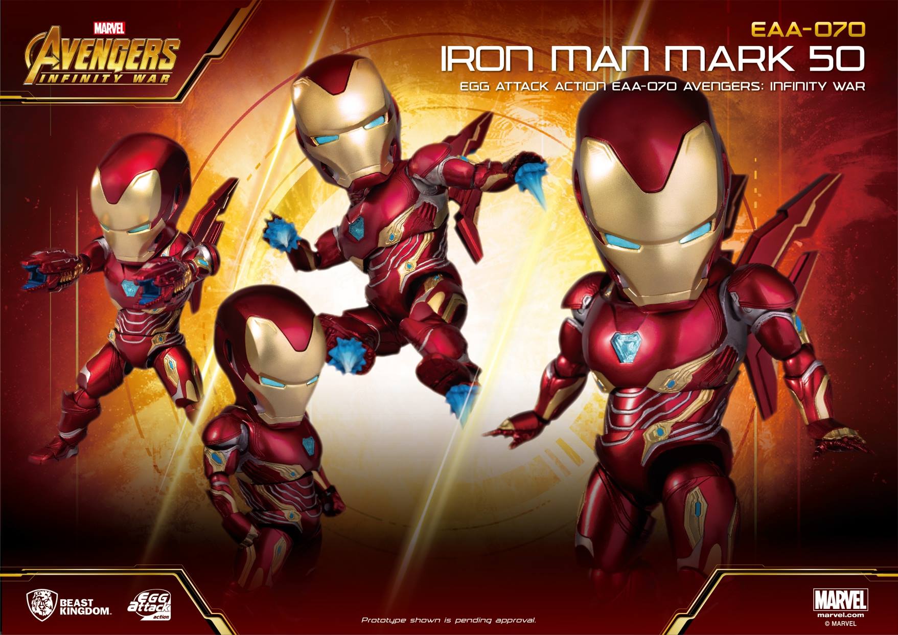 Beast Kingdom EAA070 Avengers: Infinity War - Iron Man MK50