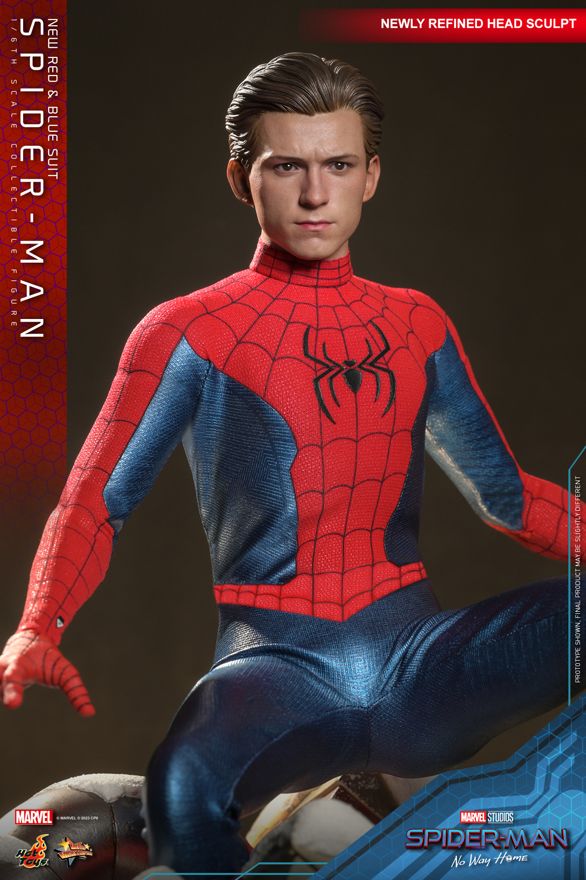 Hot Toys MMS680 1/6 Spider-Man: No Way Home - Spider-Man (New Red and Blue Suit) [Deluxe Version]
