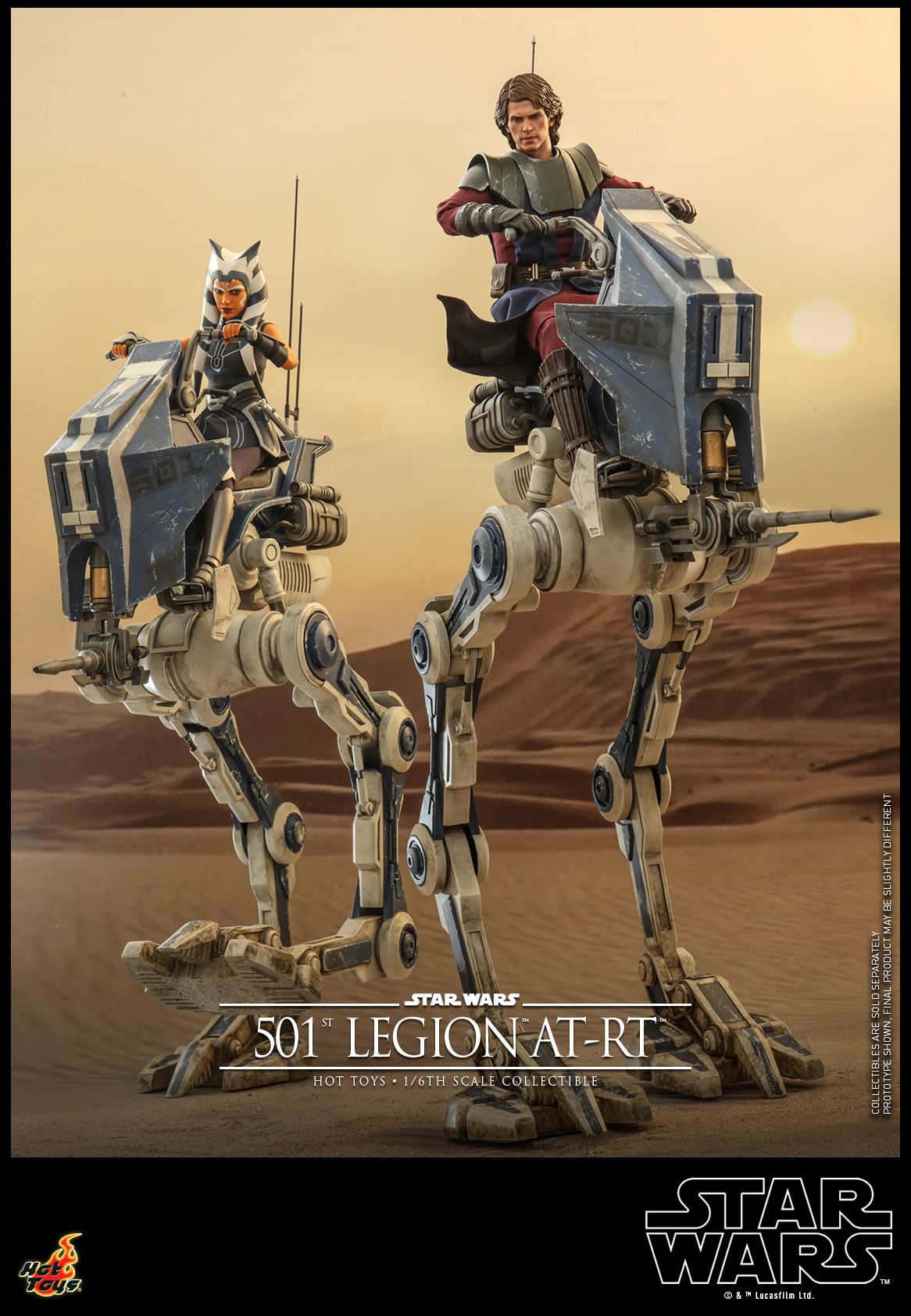 Hot Toys TMS090 1/6 Star Wars: The Clone Wars - 501st Legion AT-RT