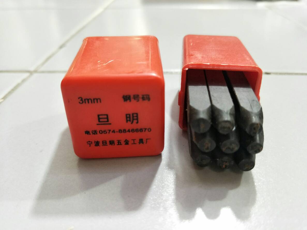 OT14M3N เหล้กตอกตัวเลข DIY metal Stamp ขนาด 3 มิล0-9
