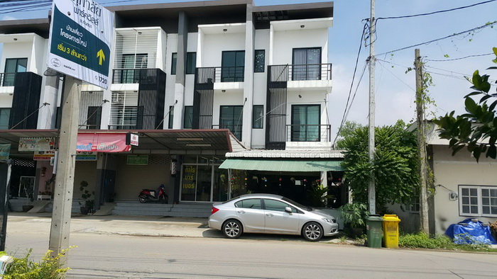อาคารพาณิชย์ 3 ชั้น ติดถนนซอยกันตนา 27.6 ตร.ว. ถ.กาญจนาภิเษก บางใหญ่ นนทบุรี หลังริม ทำเลดีมาก ค้าขายดี น่าลงทุน