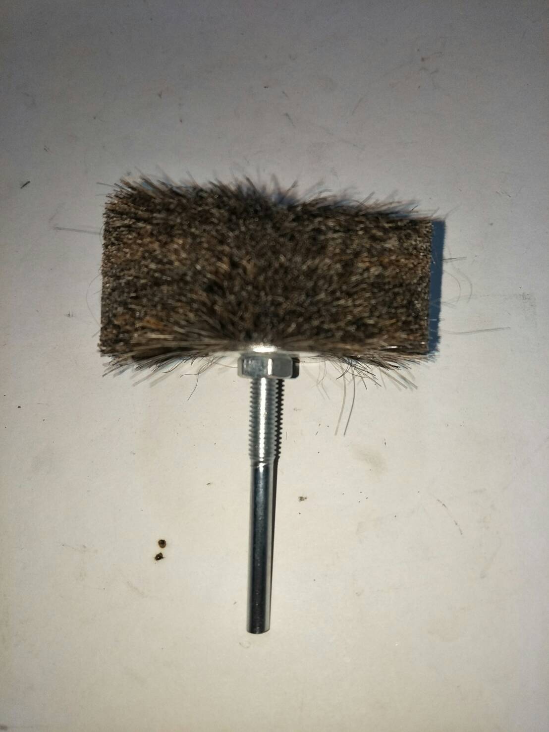 B04 แปรงขนม้าอ่อน 3 นิ้ว แกน 6 มิล สำหรับใส่สว่าน ปัดเงา ทำความสะอาดวัสดุผิวอ่อน