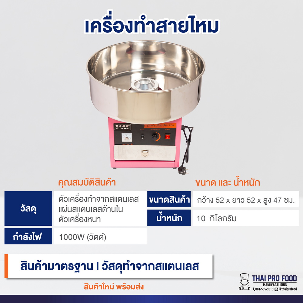 เครื่องทำสายไหม (เชิงพาณิชย์)