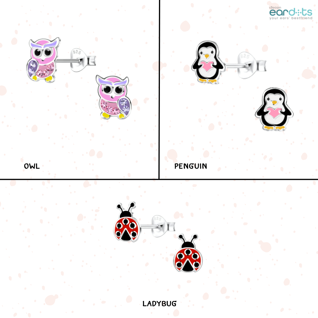 “เช็คสินค้าทัก line ก่อนโอนนะคะ”ต่างหูเงินแท้ 92.5% สำหรับเด็ก ผิวแพ่ง่าย พร้อมแป้นตันสีชมพู ไม่ทิ่มหลังหู_ES0051