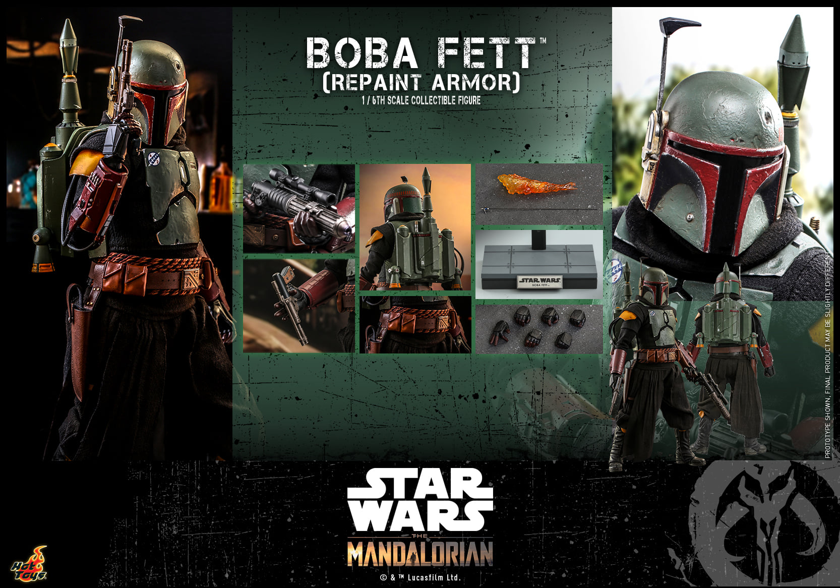 Hot Toys TMS055B 1/6 Star Wars: The Mandalorian™ - Boba Fett (Repaint Armor) (Special Edition)