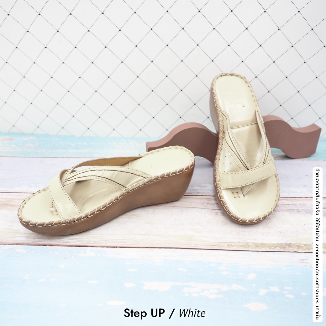 ทรงปกติ:เปลี่ยนไซส์ได้-ไม่รับคืน รุ่นขายดี รองเท้าสุขภาพ zenachoo รุ่น Step up ความสูง 2.5 นิ้ว