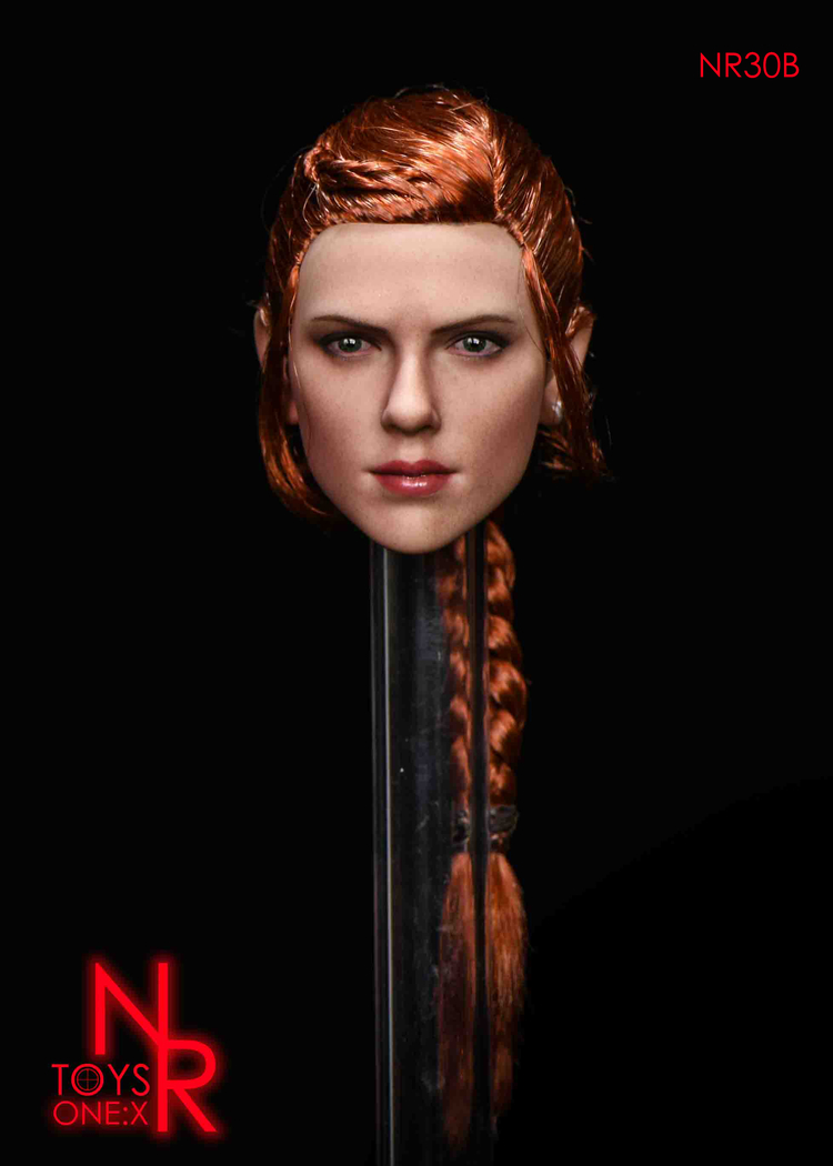 NRTOYS NR30B 1/6 Widow 7.0 Sideburn Hair Female Headsculpt