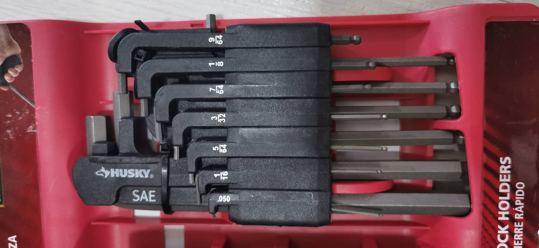 OT149 ชุดประแจแอลหัวบอล Husky เกรดสูง เบอมิล 1.5-10 มิล - เบอหุล 0.50-/38 ชุด 26 ชิ้น