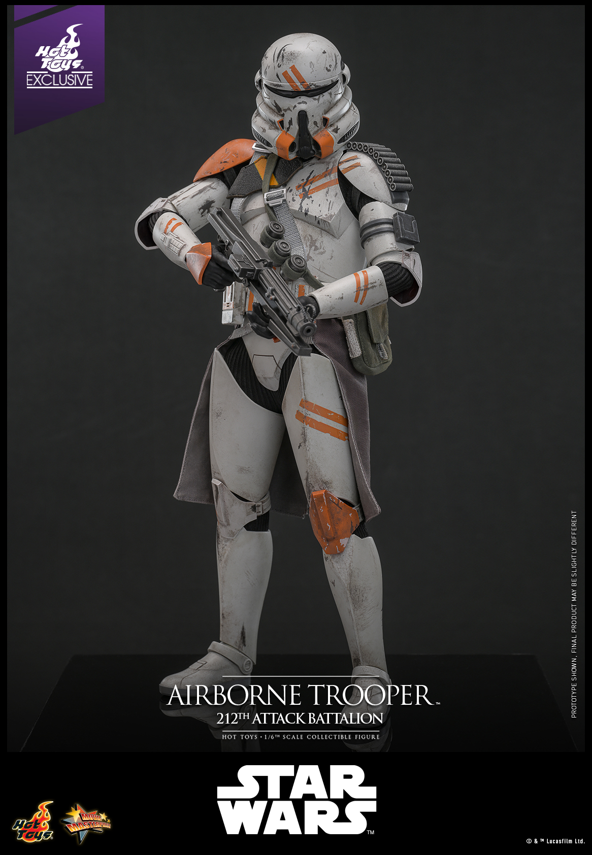 Hot Toys MMS794 Star Wars: Episode III Revenge of the Sith - Airborne Trooper (212th Attack Battalion) [Hot Toys Exclusive]
