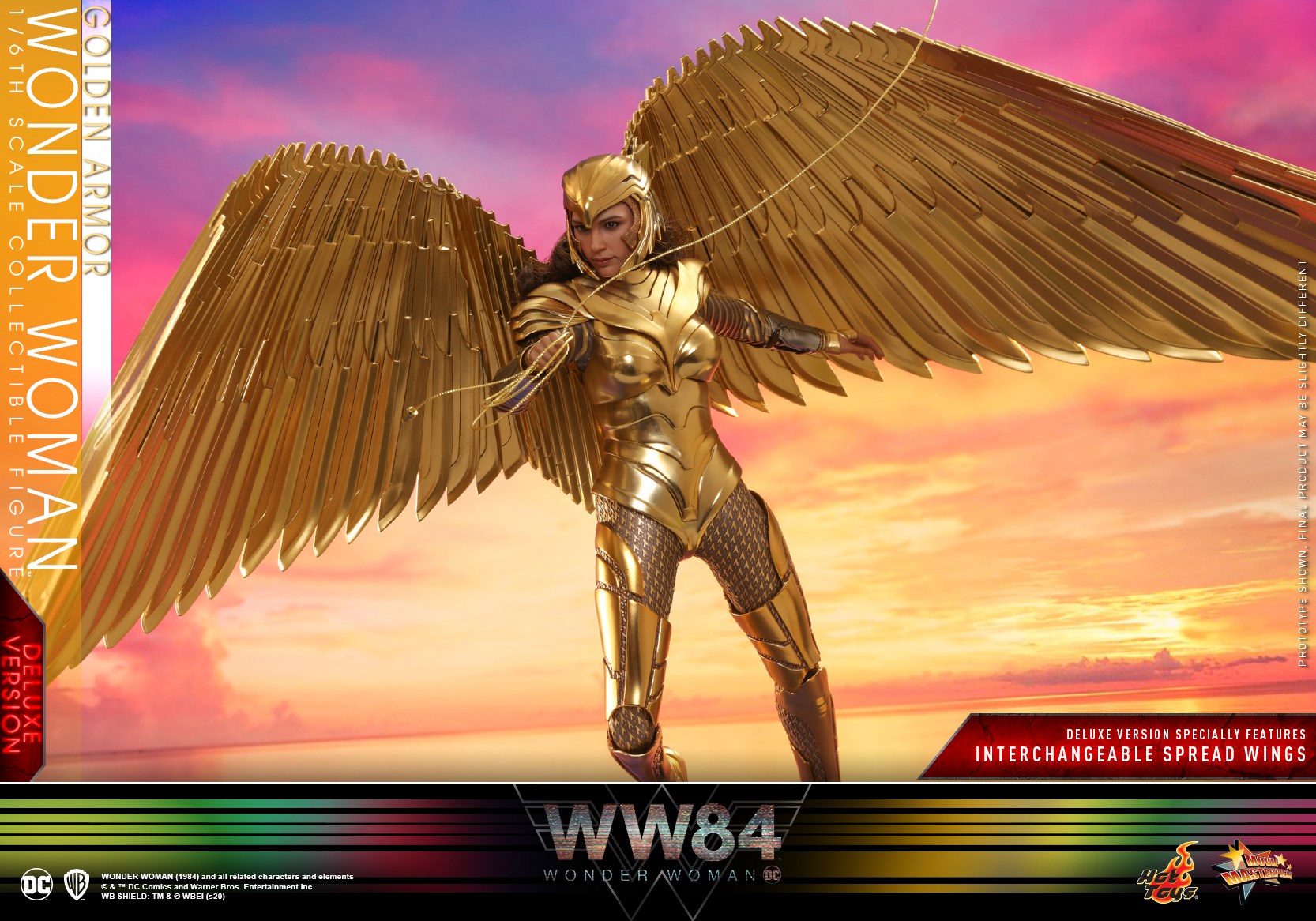 Hot Toys MMS578 Wonder Woman 1984 1/6 Golden Armor Wonder Woman (Deluxe Version)