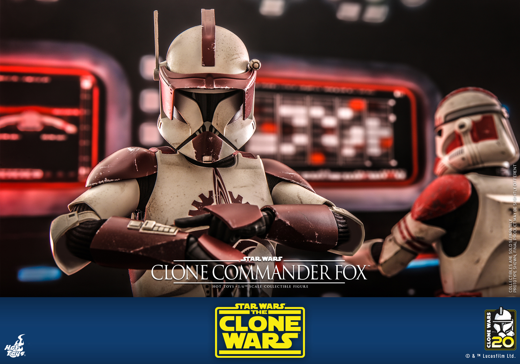 Hot Toys TMS103 1/6 Star Wars: The Clone Wars™ - Clone Commander Fox™