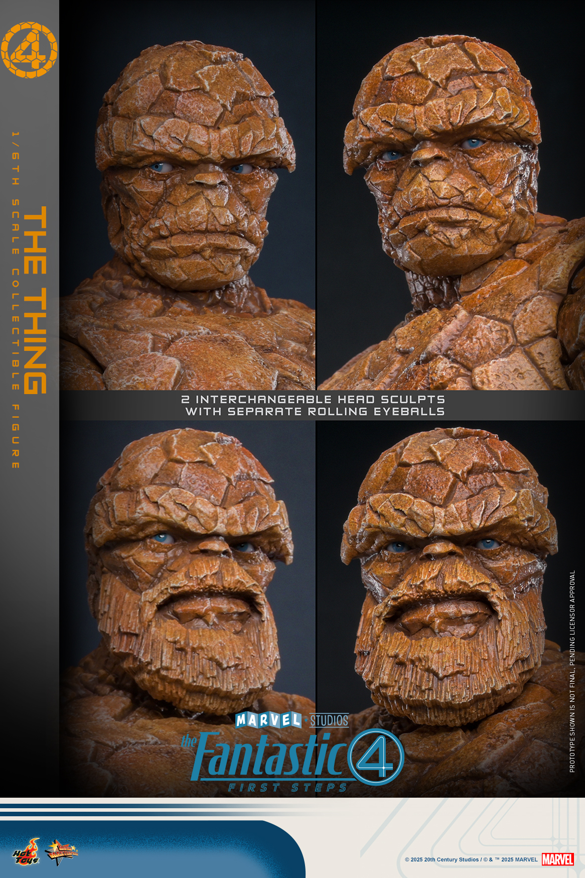 Hot Toys MMS813 The Fantastic Four: First Steps - The Thing