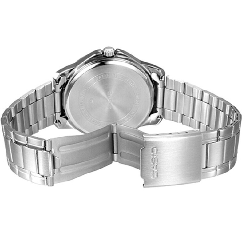 Casio นาฬิกาข้อมือ ผู้ชาย สายสเตนเลสสตีล รุ่น MTP-V004D-7B Casio