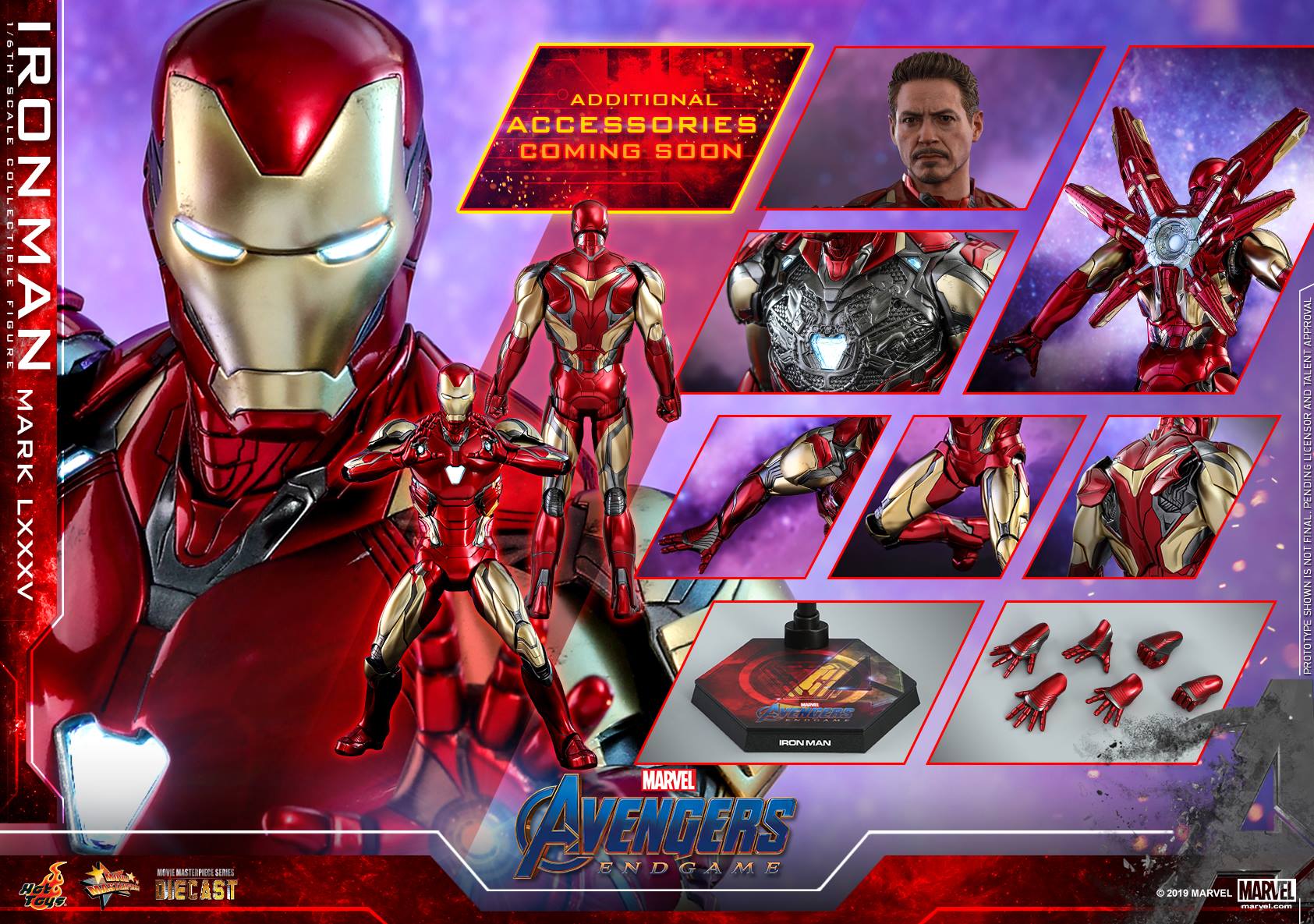 Hot Toys MMS528D30 Avengers: Endgame - Iron Man Mark LXXXV