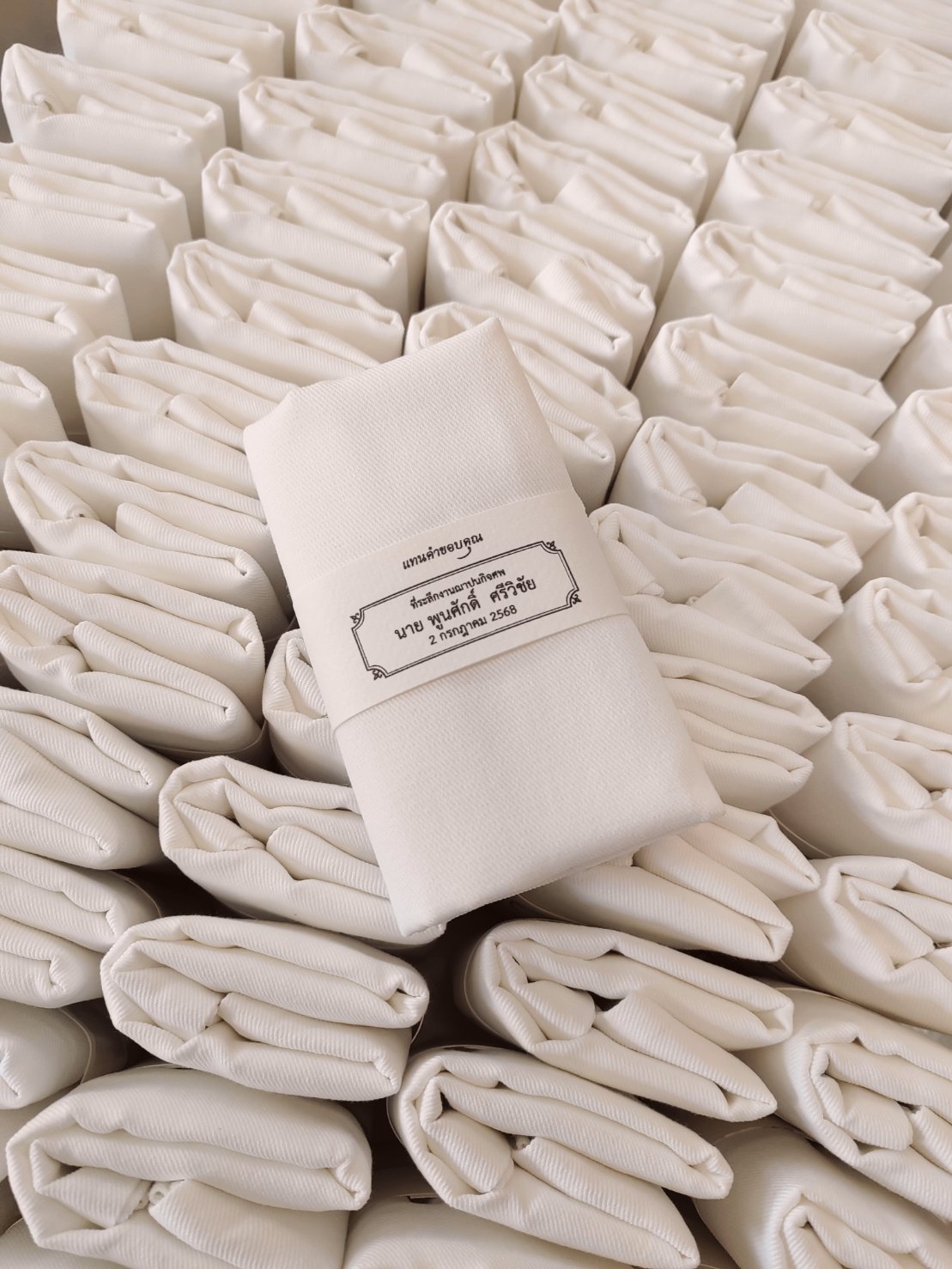 ถุงผ้าอเนกประสงค์ สีขาว (100ชิ้น)
