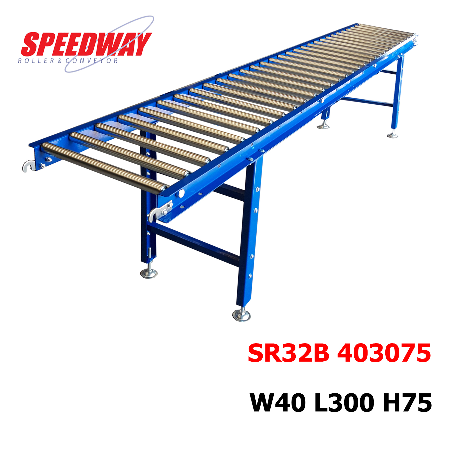 SPEEDWAY รางลูกกลิ้งลำเลียง กว้าง 40 ซม. ยาว 3 ม. สูง 75 ซม. ( Model SR32B 403075 )