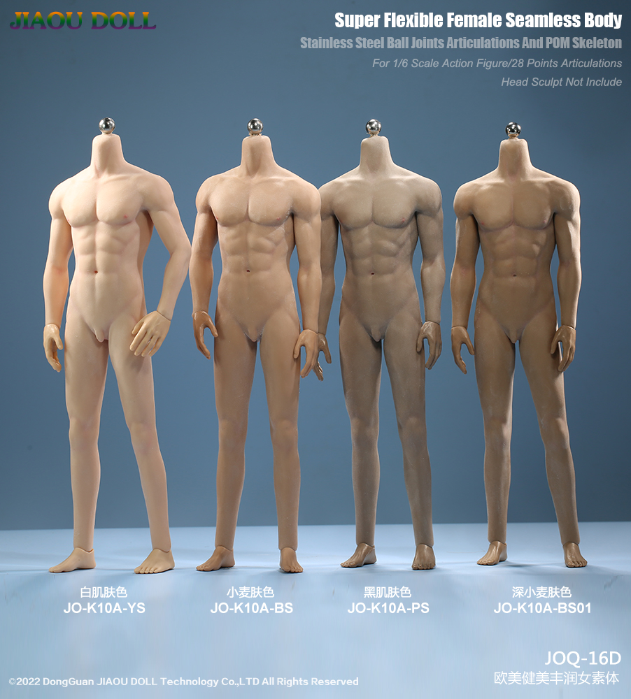 JIAOU DOLL JO-K10A 1/6 Muscular Male Body With Detachable legs
