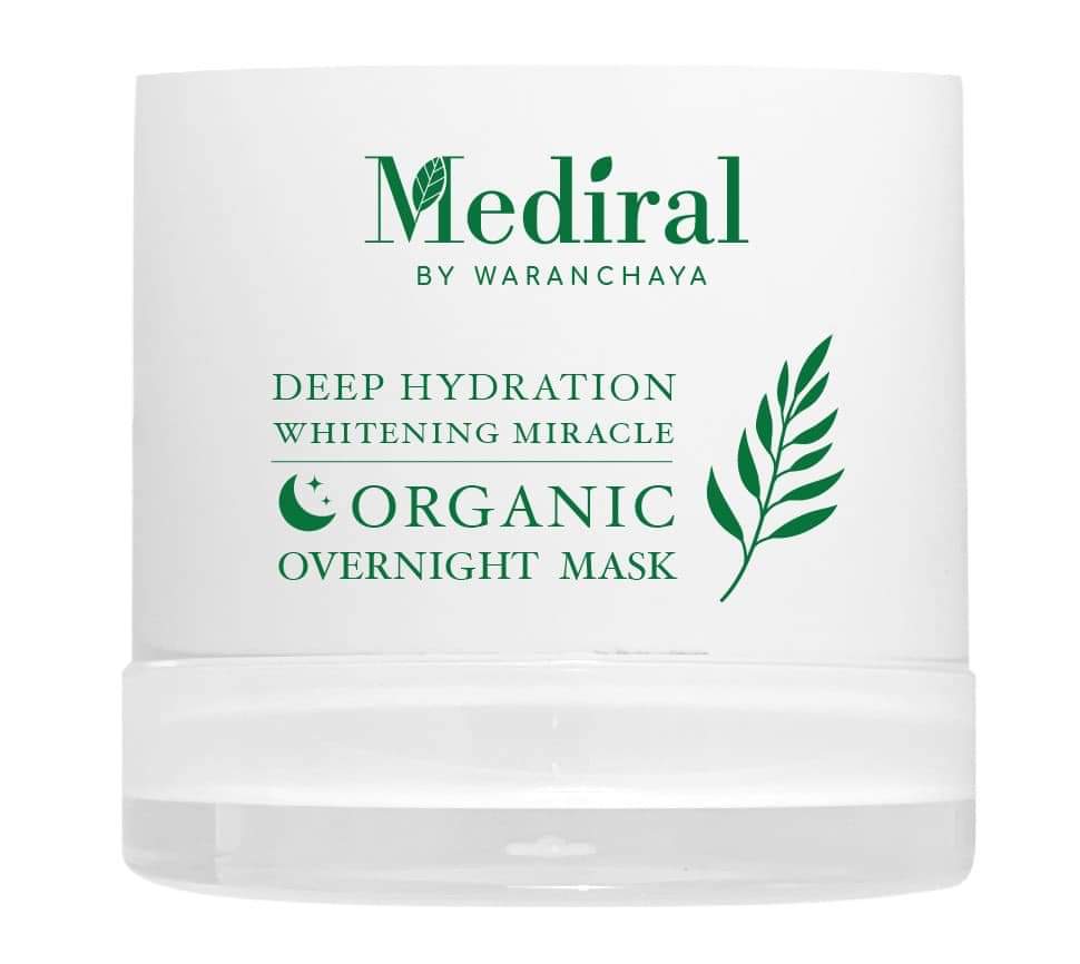 (ส่งฟรี) Mediral Overnight Mask มาส์คออร์แกนิค เข้มข้น ฟื้นฟูผิวข้ามคืน ORGANIC OVERNIGHT MASK by Mediral (Deep Hydration and Whitening Miracle) ชิ้น