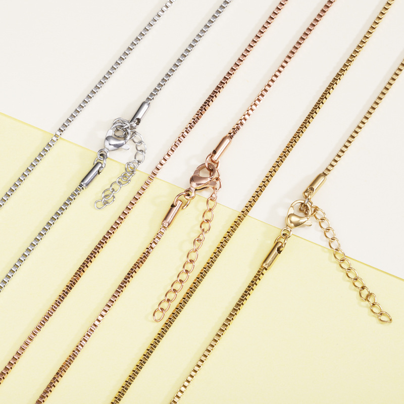 “เช็คสินค้าทัก line ก่อนโอนนะคะ”สร้อยคอสำหรับผิวแพ้ง่าย Plain_NT355