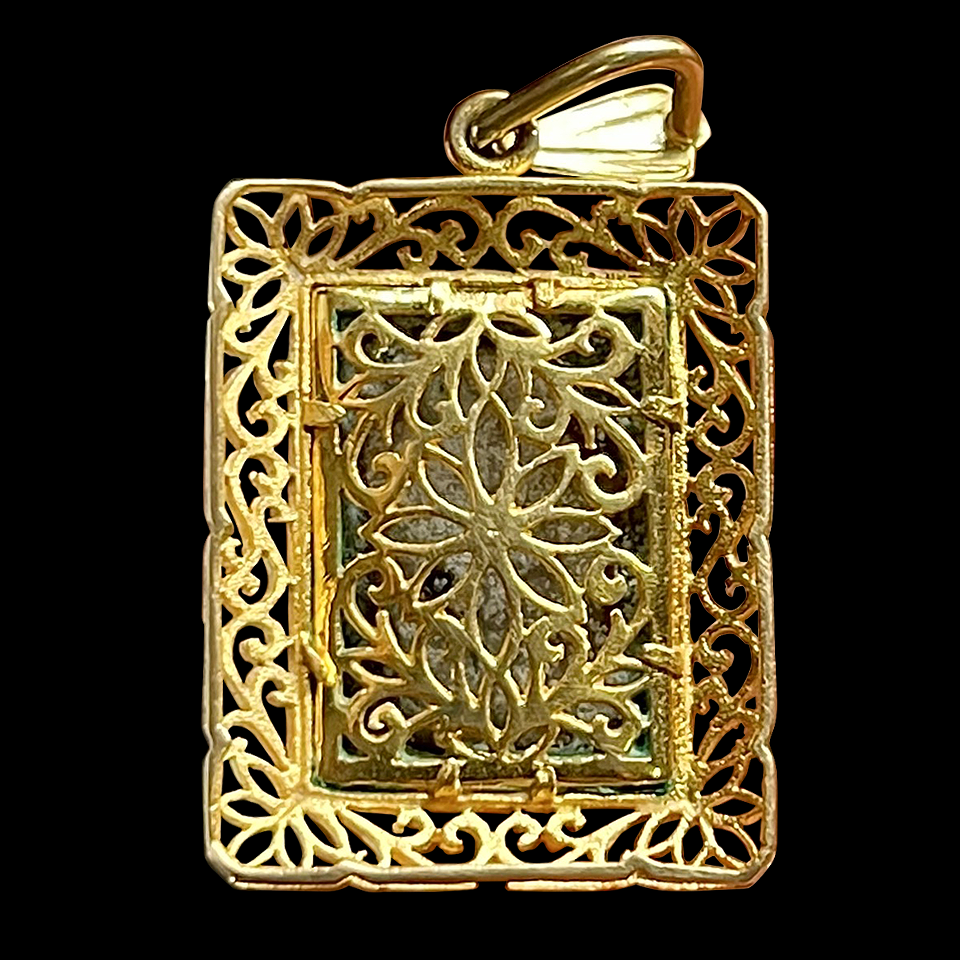 ล็อกเก็ตทองคำ ลายฉลุ รัชกาลที่5 ล็อกเก็ตร5 ล็อกเก็ตโบราณ