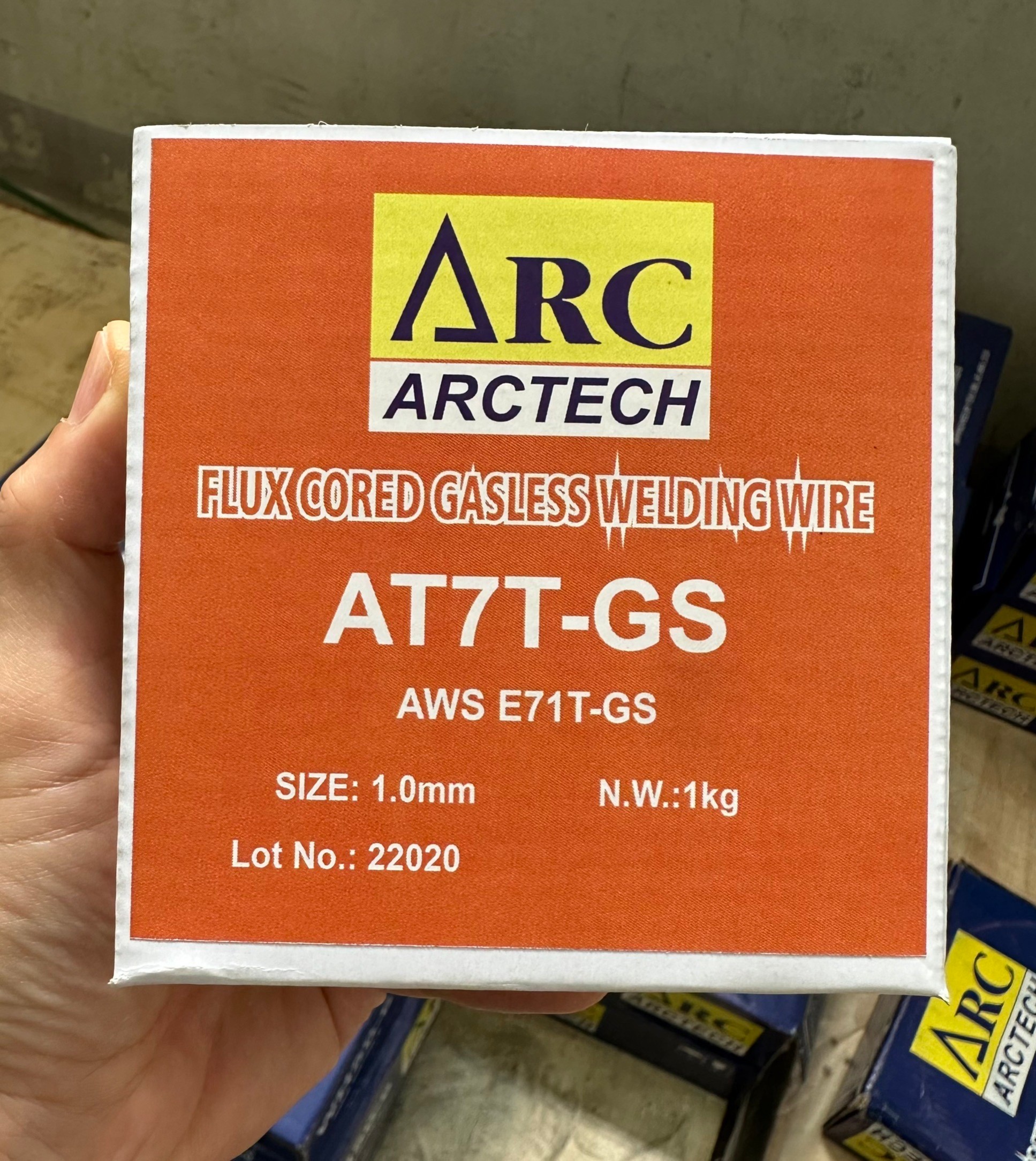 ลวดเชื่อมฟลักคอร์ ARCTECH A71T-GS 1KG ไม่ใช้แก๊ส