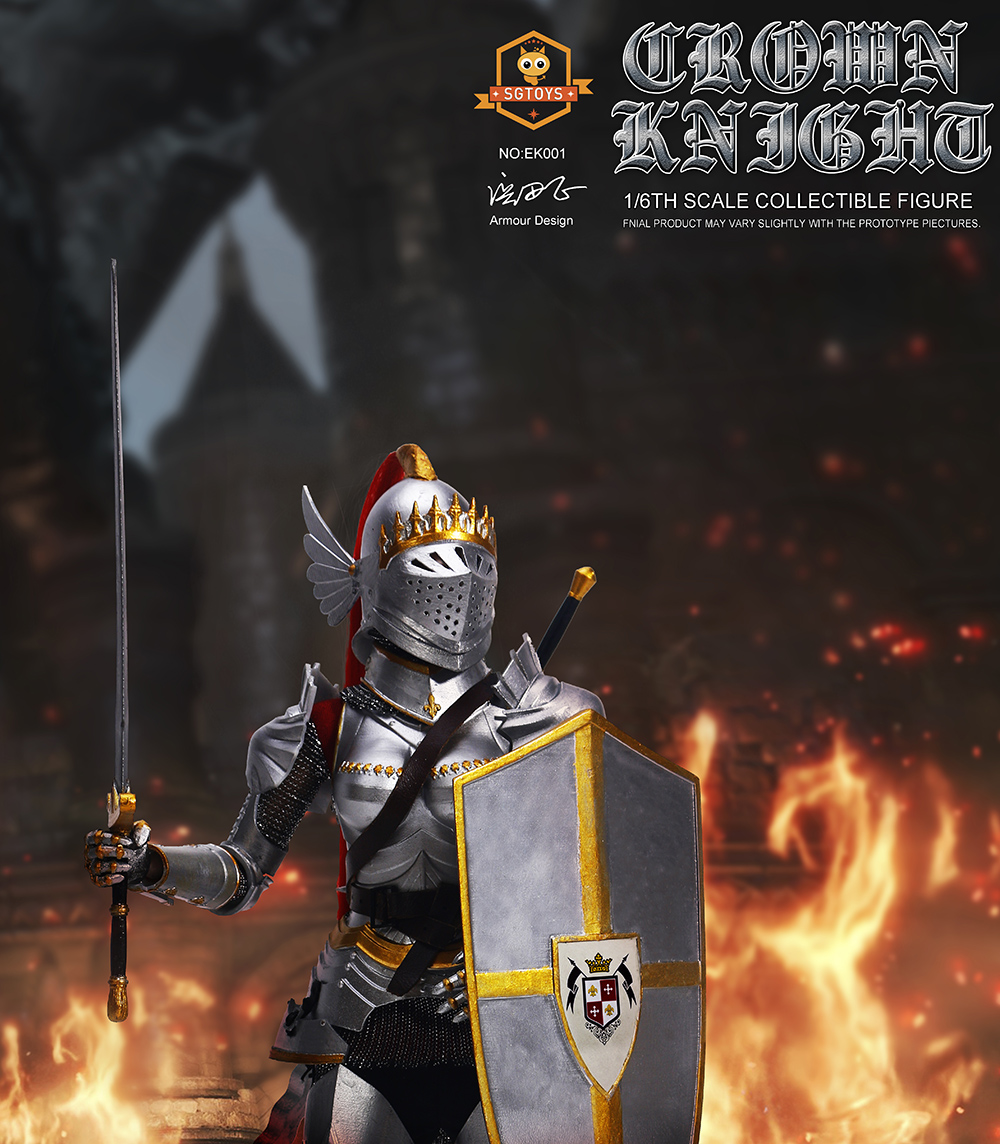 SGTOYS EK001 1/6 CROWN KNIGHT (ใหม่เปิดเช็ค หนังลอกอุปกรณ์ขาด 1 ชิ้น)