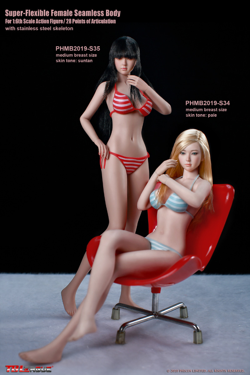 TBLeague S34 S35 1/6 Super-Flexible Female Seamless Body