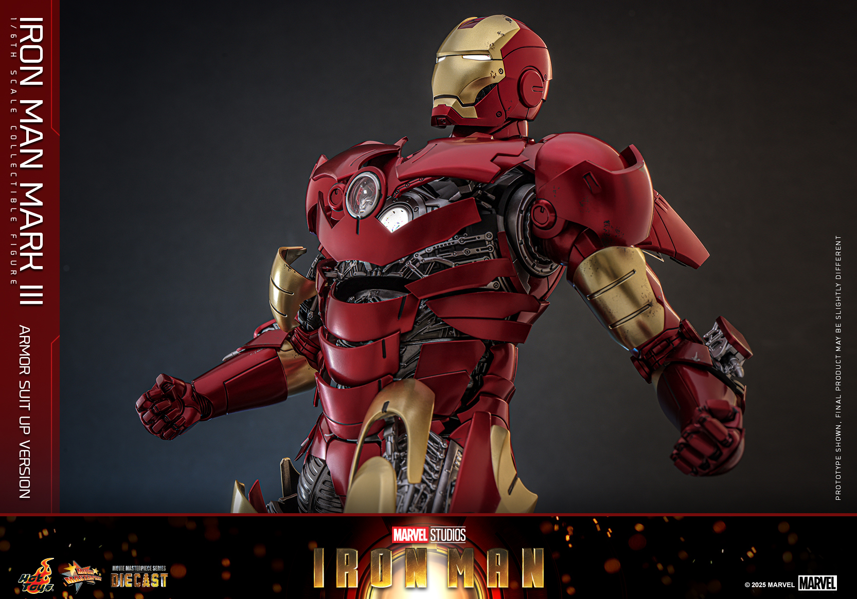 Hot Toys MMS825D72 Iron Man - Iron Man Mark III (Armor Suit Up Version)