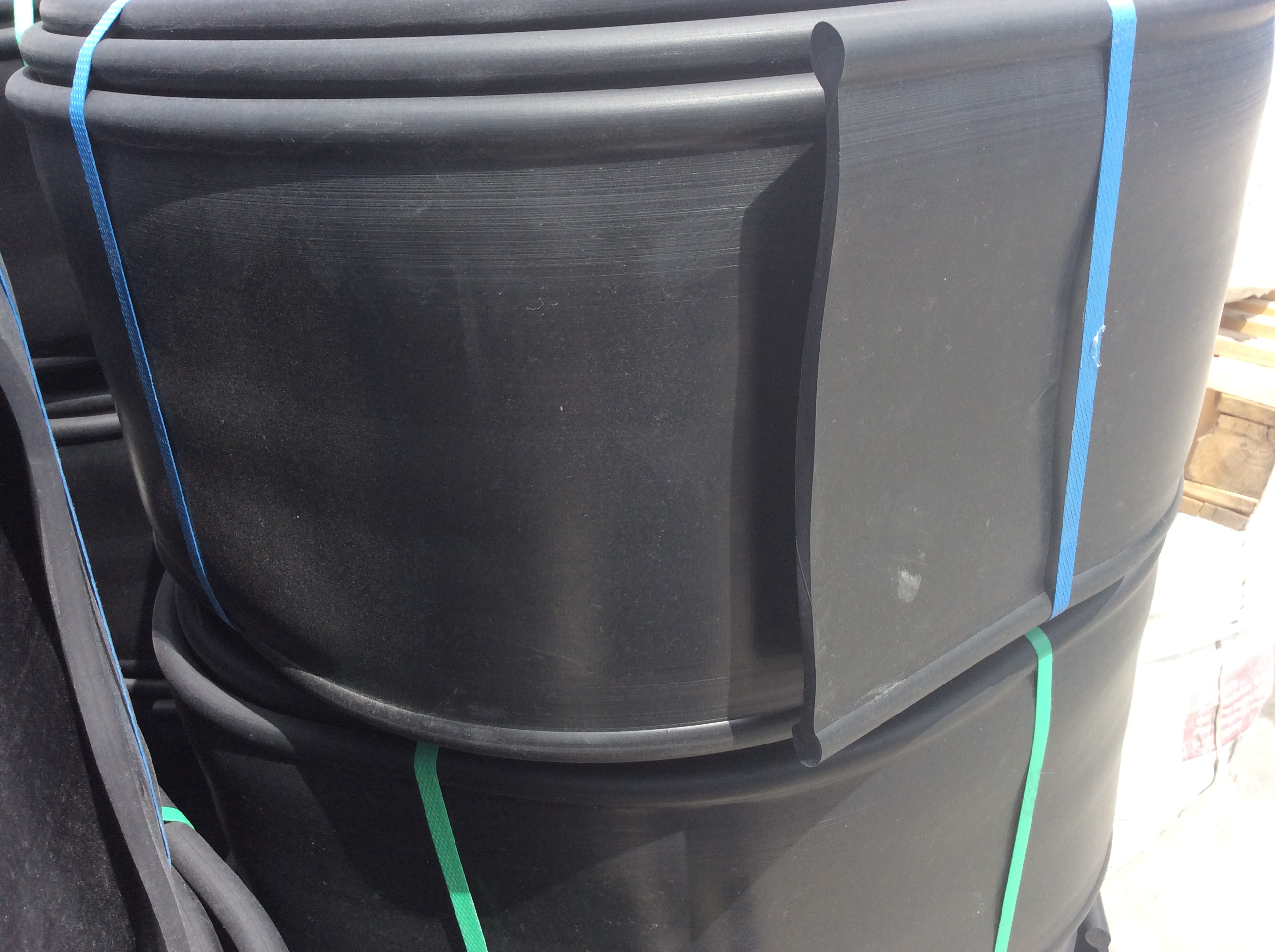 B6b PVC Waterstop 6 นิ้ว 2 ปุ่ม หนา 9.5 มม.(25 เมตร)