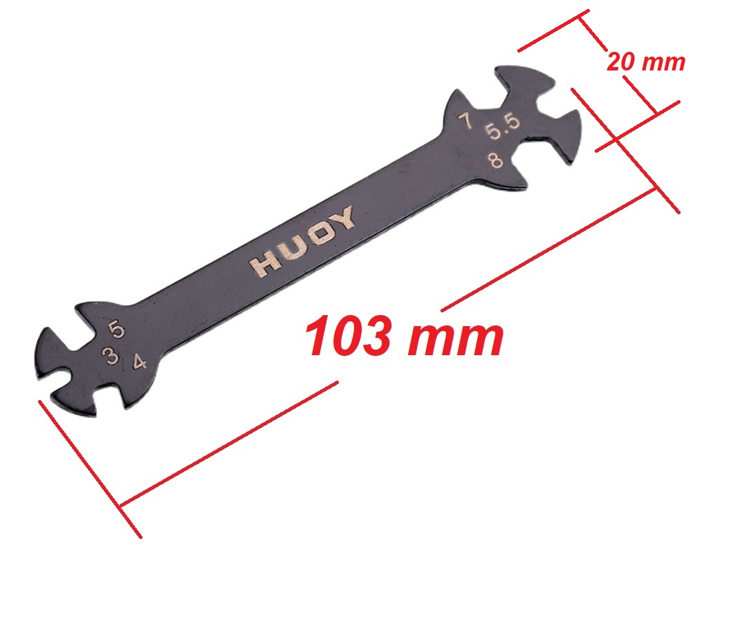 ประแจ HUDY 3/4/5/5.5/7/8 mm.