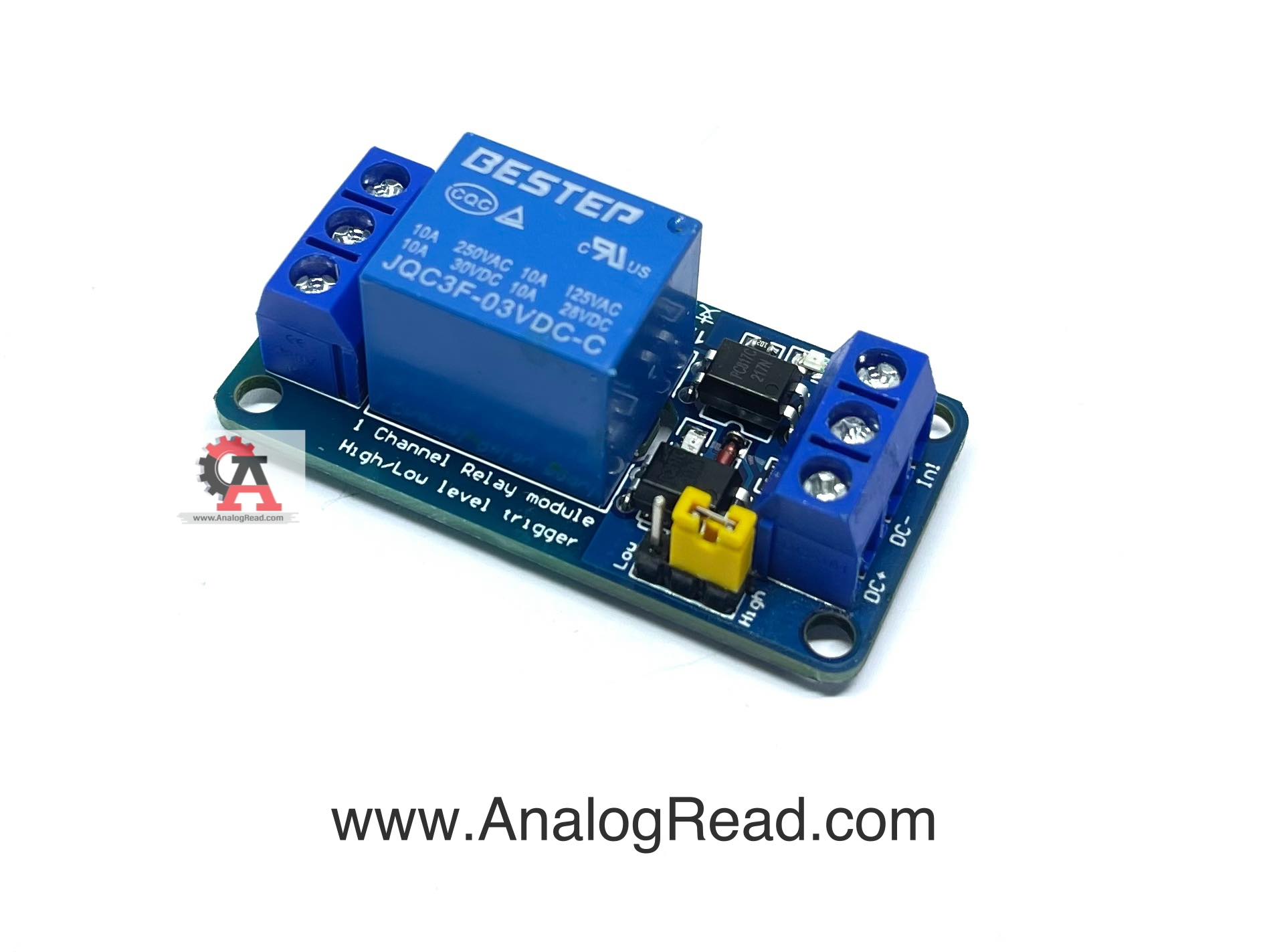 1Channel Active H/L 3V OptoCoupler Relay Module